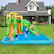 Alt View 1. Costway - Inflatable Water Park Bounce House w/Climbing Wall Two Slides and Splash Pool - Multicolor.