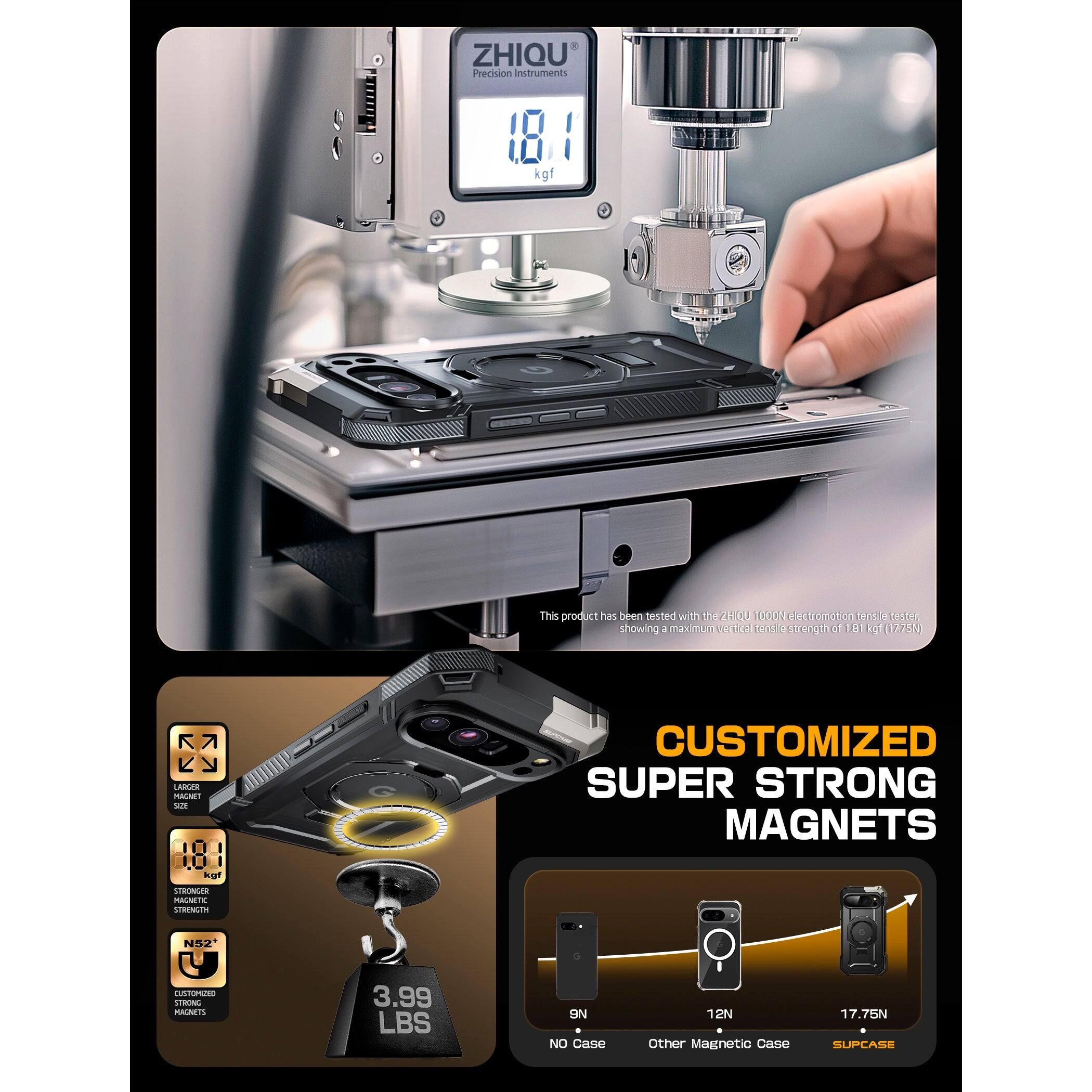 ZHIQU Precision Instruments

181 kgf

This product has been tested with the 2 THOU TOCCN electromation tester showing a maximum pull strength of 181 lbf (775N)

CUSTOMIZED SUPER STRONG MAGNETS

N52

3.99 LBS

SN NO

Case 12N

Other Magnetic Case 17.75N

SUPCASE