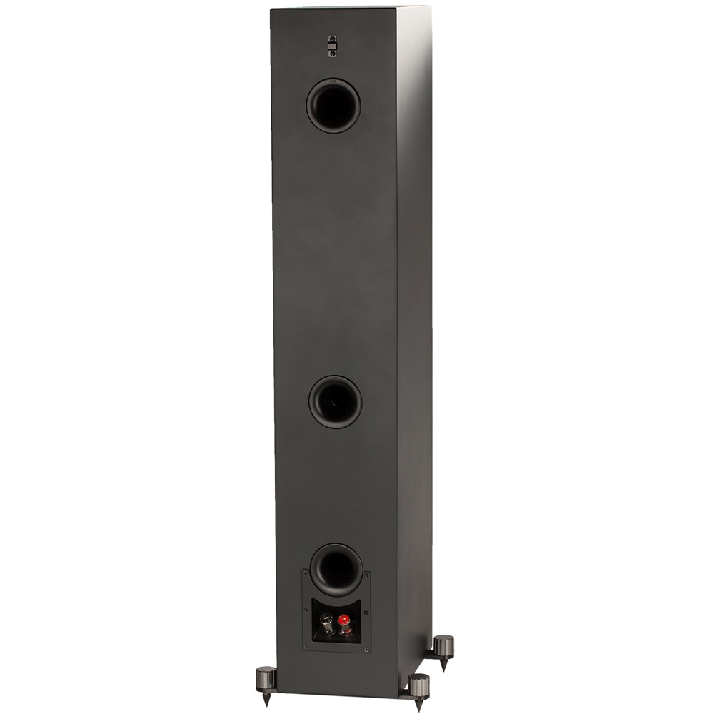 Back View: ELAC - Uni-Fi 5-1/4" 140-Watt Passive 3-Way Floor Speaker (Each) - Satin black