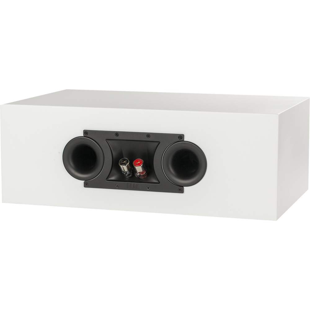 Back View: ELAC - Uni-Fi Slim 5-1/4" 140-Watt Passive 3-Way Bookshelf Speakers (Pair) - Satin white
