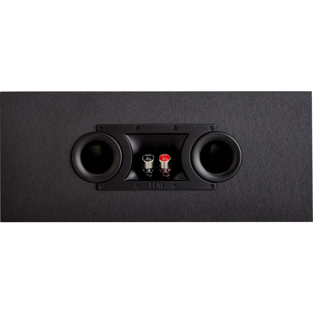 Back View: ELAC - Uni-Fi Dual 5-1/4" 140-Watt Passive 3-Way Center-Channel Speaker - Black