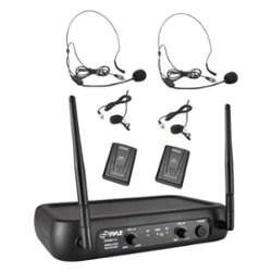 PYLE - Pro 2-Channel VHF Wireless Microphone System - Front_Zoom