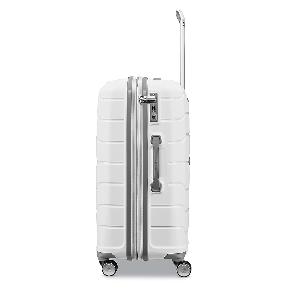 Left View: Samsonite - Freeform 28" Expandable Spinner Suitcase - White