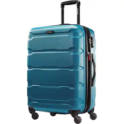 Angle. Samsonite - OMNI PC 24 Spinner - Caribbean blue.