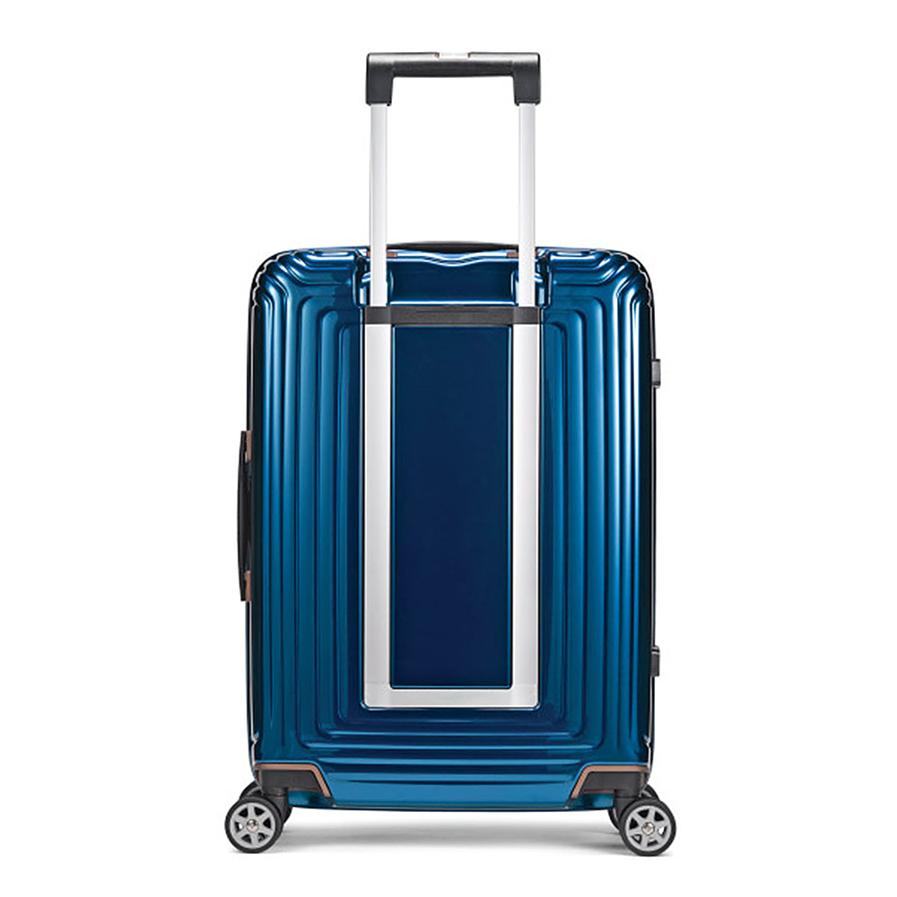 Left View: American Tourister - 4 Kix 32" Expandable Spinner - Teal/Gray