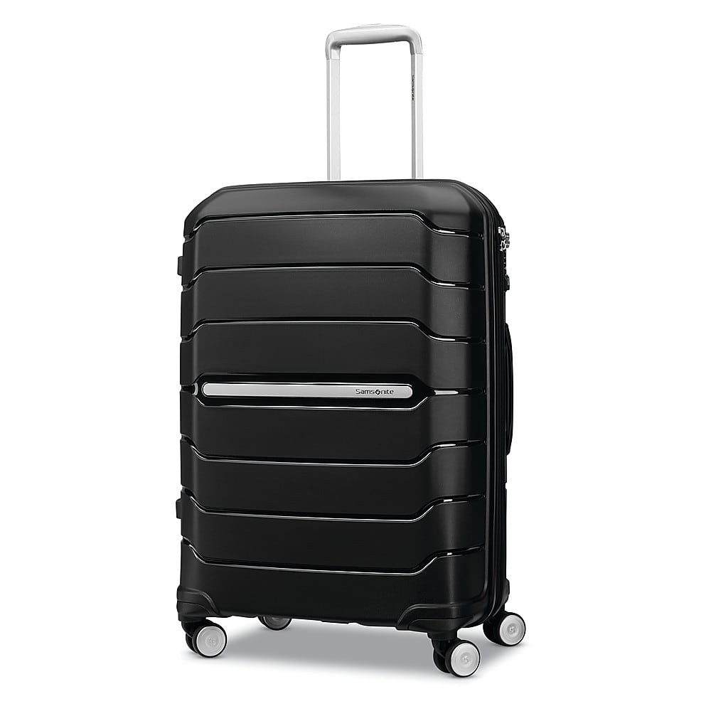 Front. Samsonite - Freeform 28" Expandable Spinner Suitcase - Black.