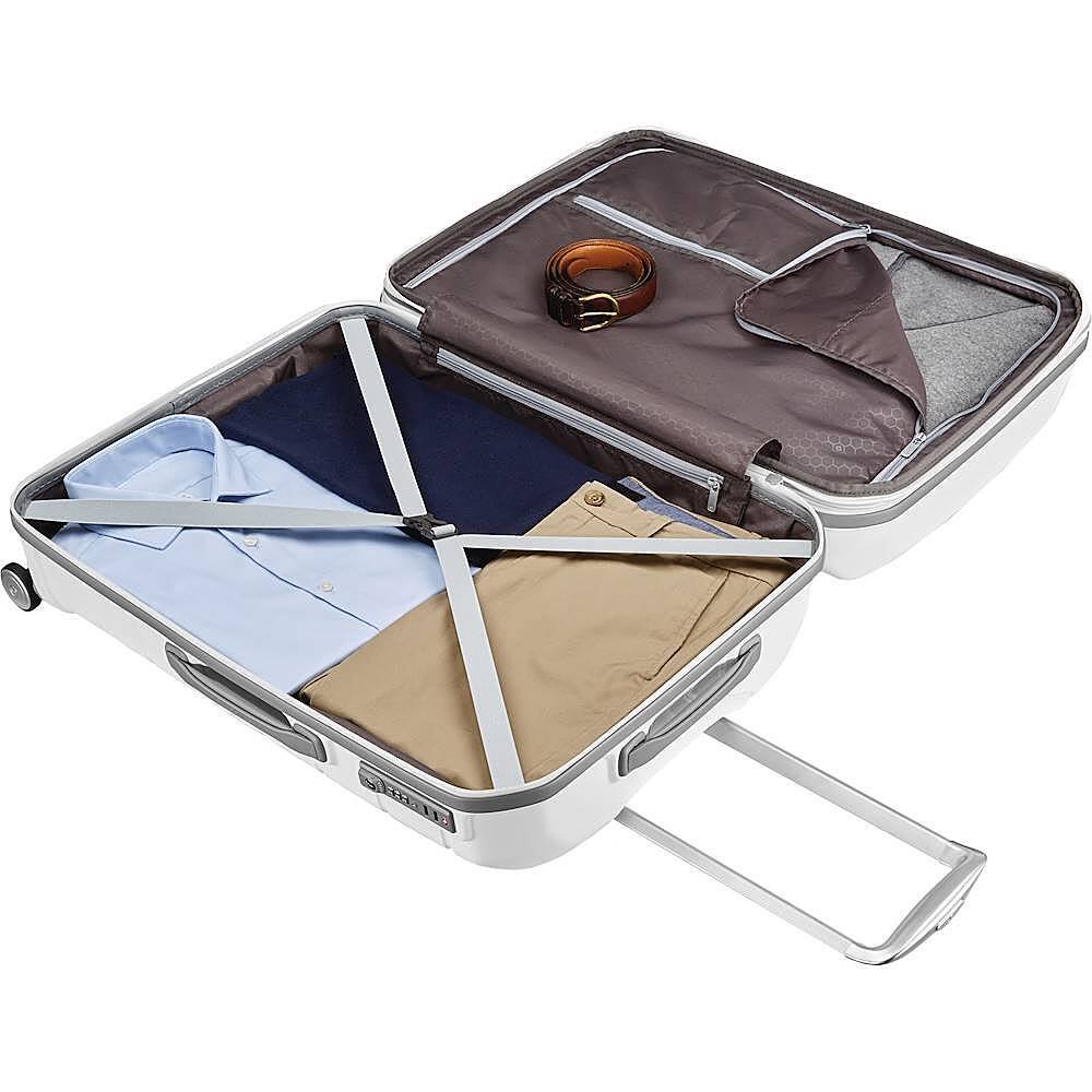 Left. Samsonite - Freeform 31" Expandable Spinner Suitcase - White.