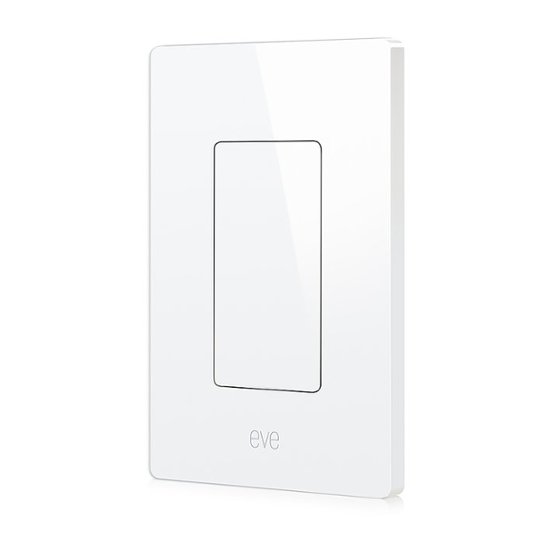 Front Zoom. Eve Light Switch - White.