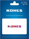 Front Zoom. Kohl's - $25 Gift Card.