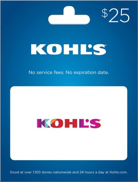 Front. Kohl's - $25 Gift Card.