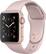 Angle. Apple - Apple Watch Series 2 42mm Rose Gold Aluminum Case Pink Sand Sport Band - Rose Gold Aluminum.