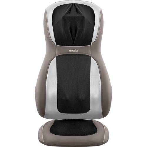  HoMedics - Perfect Touch Masseuse App-Controlled Massage Cushion with Heat - Black/Gray