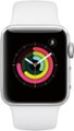 Alt View Zoom 11. Apple Watch Series 3 (GPS) 38mm Silver Aluminum Case with White Sport Band - Silver Aluminum.