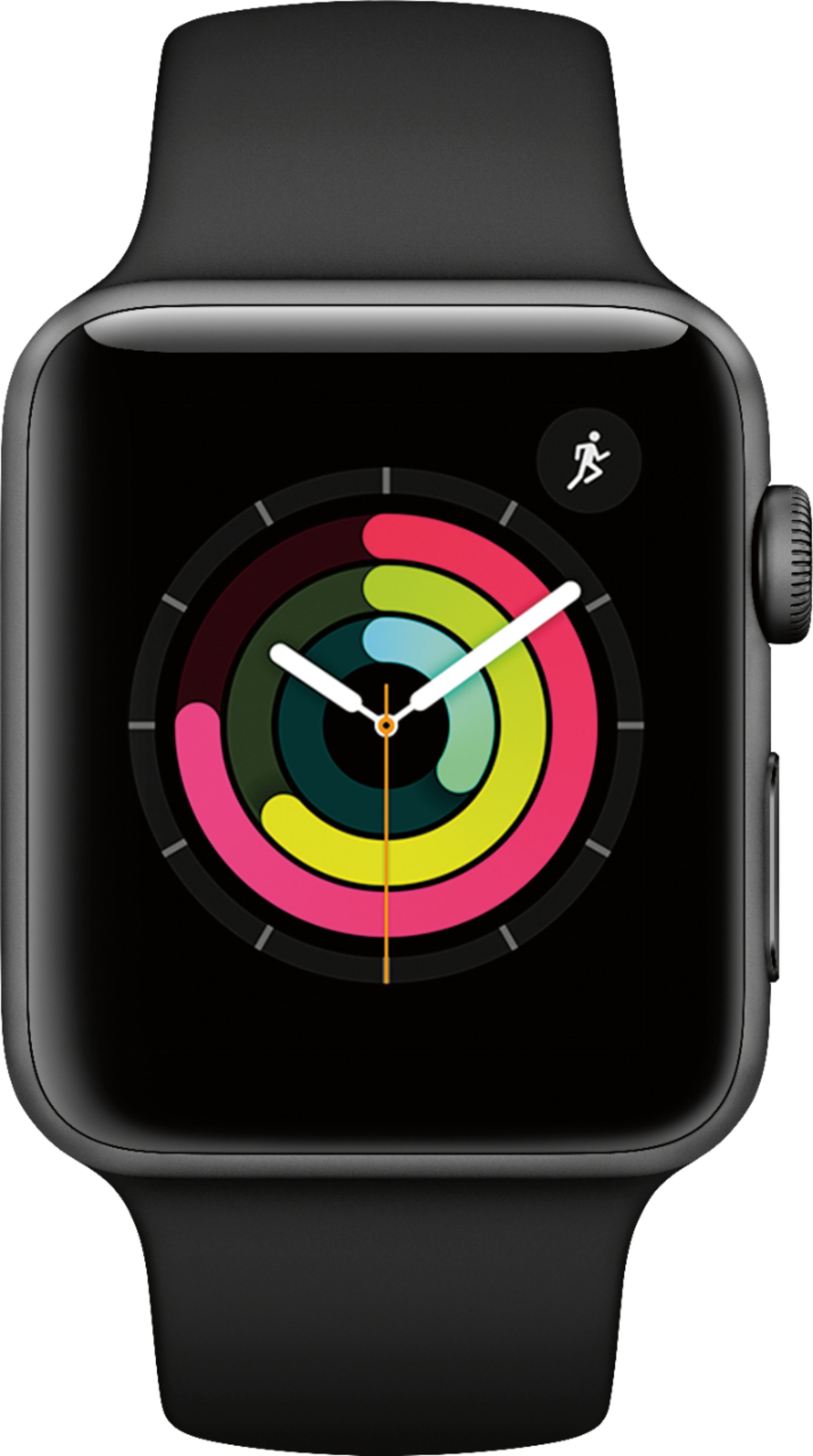 Apple Watch Series 3 (GPS) 42mm Space Gray Aluminum Case with Black Sport  Band - Space Gray Aluminum