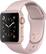 Angle. Apple - Apple Watch Series 1 42mm Rose Gold Aluminum Case Pink Sand Sport Band - Rose Gold Aluminum.
