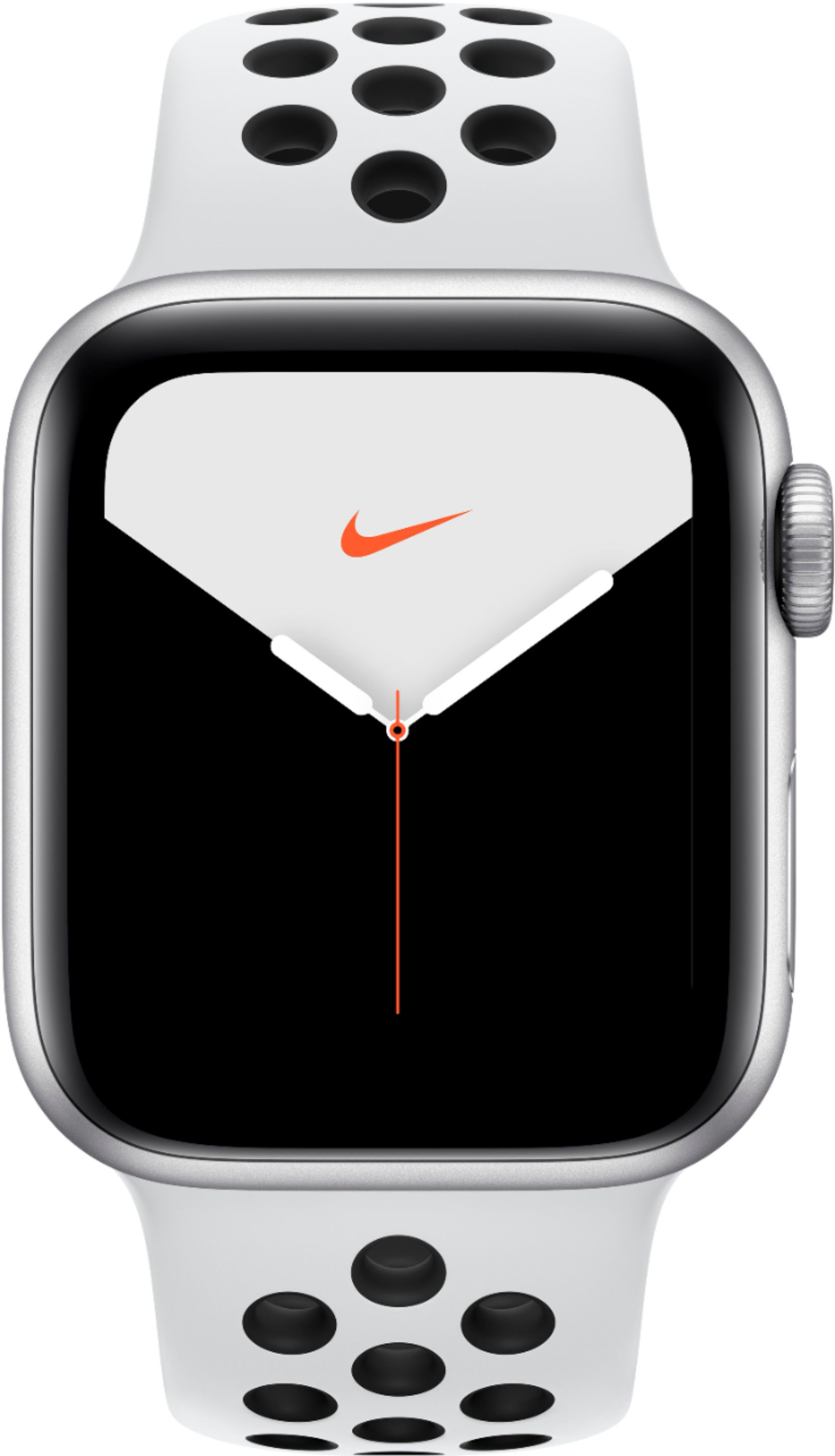 Best Buy: Apple Watch Nike Series 5 (GPS) 40mm Silver Aluminum Case with  Pure Platinum/Black Nike Sport Band Silver Aluminum MX3R2LL/A