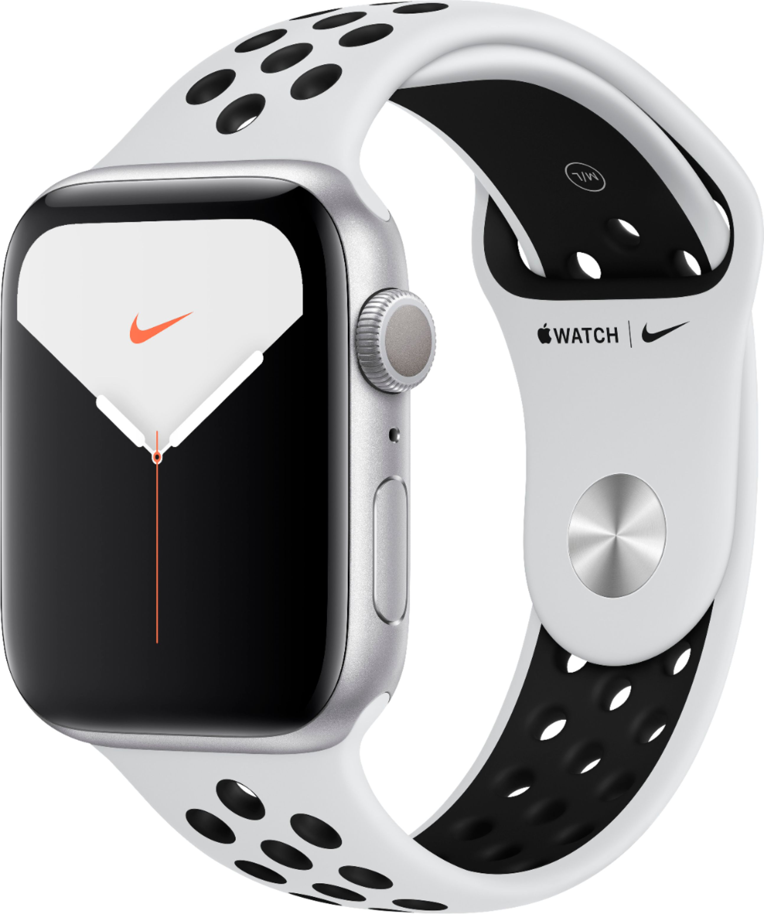 Apple Watch Nike Series 5 (GPS) 44mm Silver Aluminum  - Best Buy