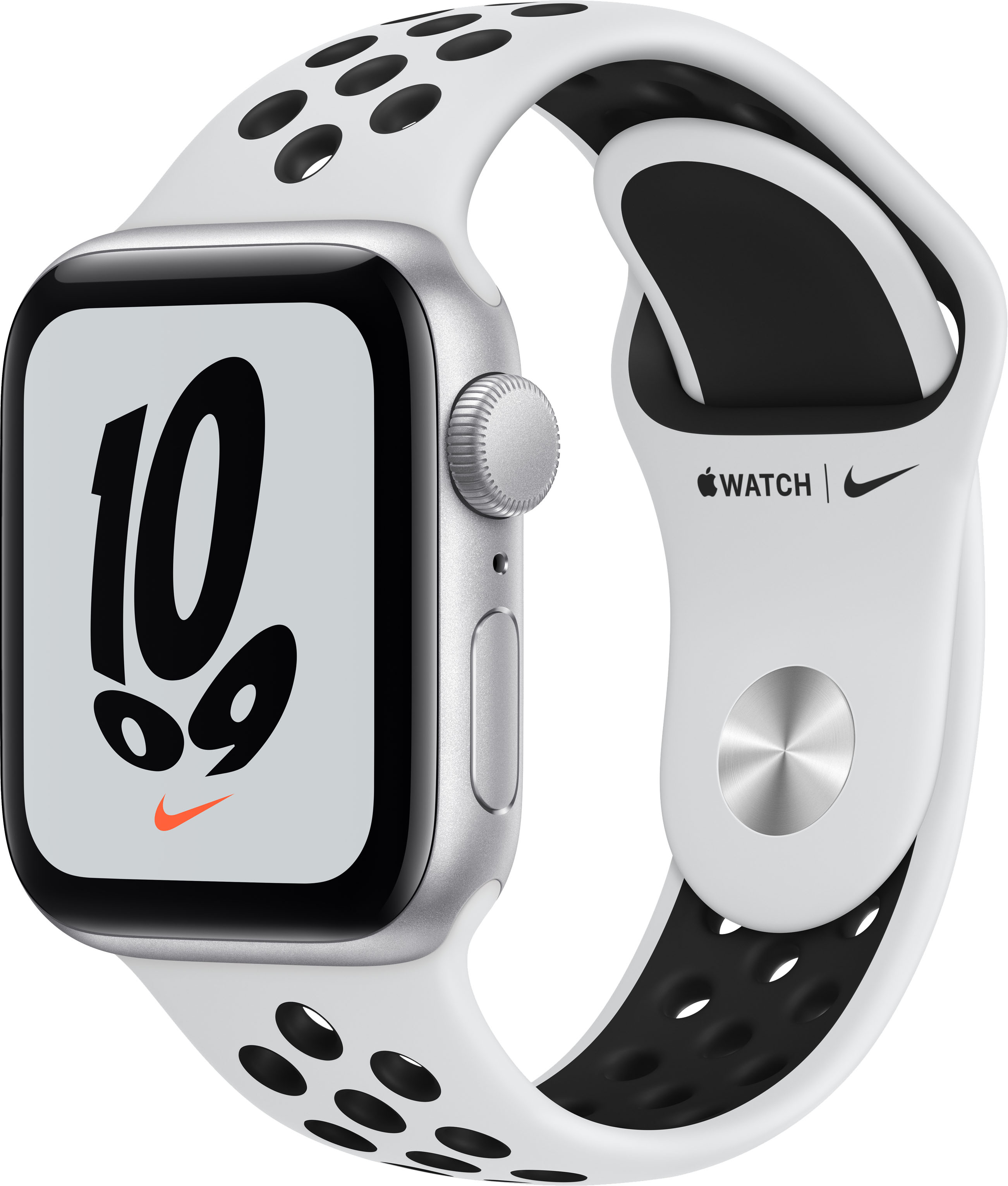 Apple Watch Nike SE (1st Generation GPS) 40mm Silver Aluminum Case with Nike  Sport Band Silver MKQ23LL⁄A - Best Buy