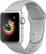 Angle. Apple - Apple Watch Series 3 (GPS), 38mm Silver Aluminum Case with Fog Sport Band - Silver Aluminum.