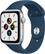 Front. Apple - Apple Watch SE (1st Generation GPS) 44mm Silver Aluminum Case with Sport Band - Silver.