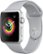 Angle Zoom. Apple Watch Series 3 (GPS), 42mm Silver Aluminum Case with Fog Sport Band - Silver Aluminum.