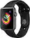 Angle. Apple - Apple Watch Series 3 (GPS), 42mm Space Gray Aluminum Case with Black Sport Band - Space Gray.