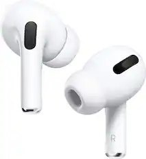 Front. Apple - AirPods Pro - White.