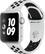 Angle. Apple - Apple Watch Nike+ Series 3 (GPS), 38mm Silver Aluminum Case with Pure Platinum/Black Nike Sport Band - Silver Aluminum.