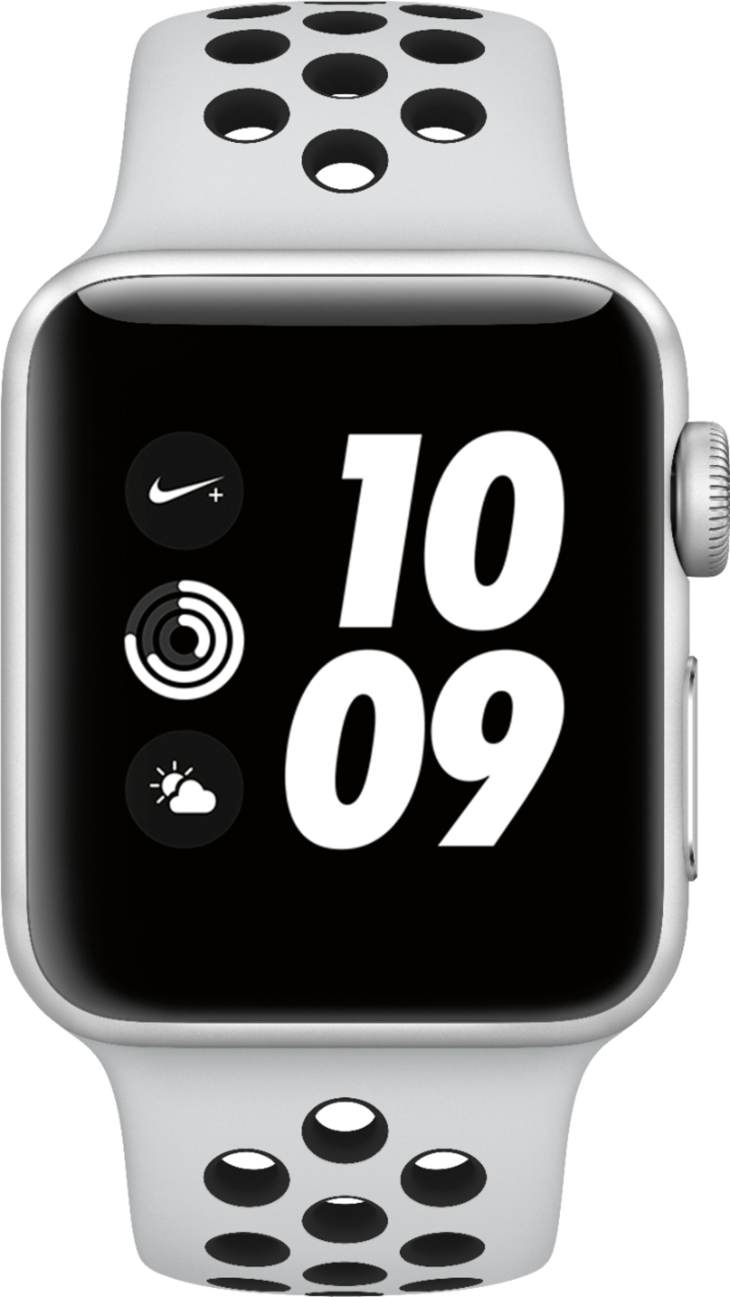 Best Buy: Apple Watch Nike+ Series 3 (GPS), 38mm Silver Aluminum Case with  Pure Platinum/Black Nike Sport Band Silver Aluminum MQKX2LL/A