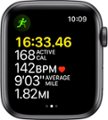 Alt View Zoom 13. Apple Watch SE (GPS) 44mm Space Gray Aluminum Case with Sport Band - Space Gray.