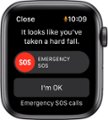 Alt View Zoom 15. Apple Watch SE (GPS) 44mm Space Gray Aluminum Case with Sport Band - Space Gray.