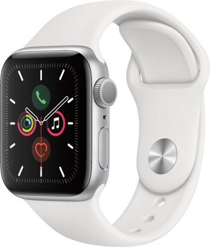 Apple Watch Series 5 (GPS) 40mm Silver Aluminum Case with...