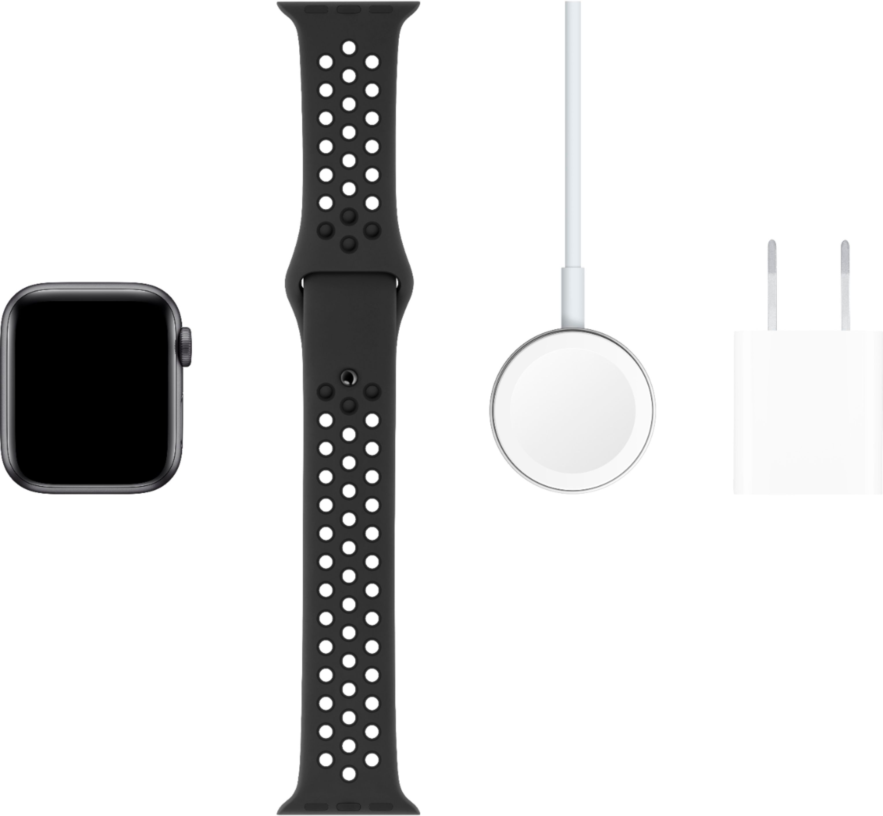 Best Buy: Apple Watch Series 5 (GPS) 40mm Space Gray Aluminum Case with  Black Sport Band Space Gray Aluminum MWV82LL/A