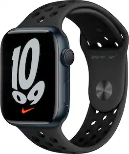 Refurbished Apple Watch Nike Series 7 (GPS) 41mm Aluminum Case with Anthracite/Black Nike Sport Band - Midnight - (2021)