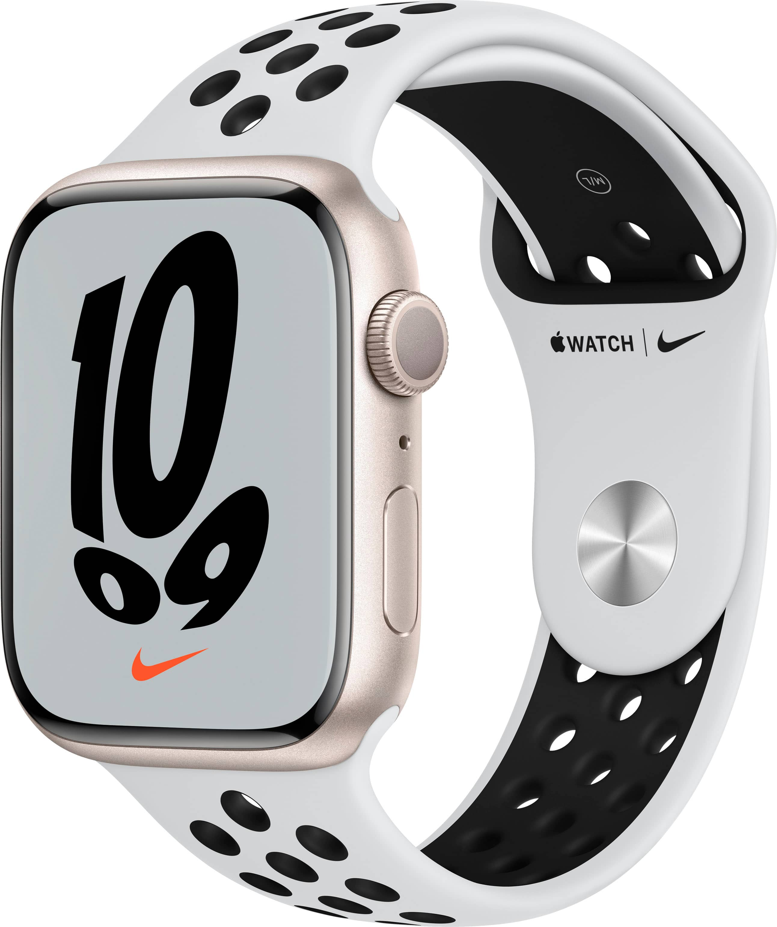 Apple Watch Nike Series 7 (GPS) 45mm Starlight  - Best Buy