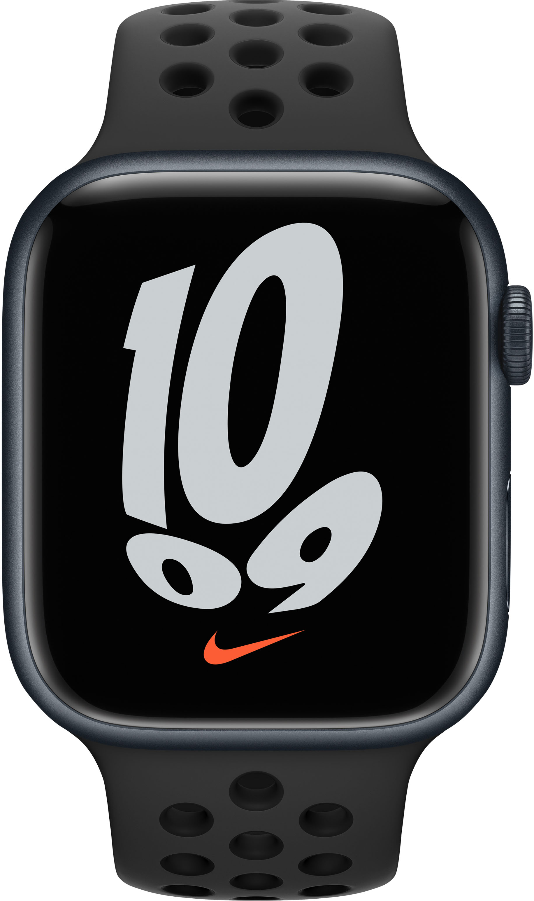 Apple Watch Nike Series 7 (GPS) 45mm Aluminum Case with Anthracite/Black  Nike Sport Band Midnight MKNC3LL/A - Best Buy