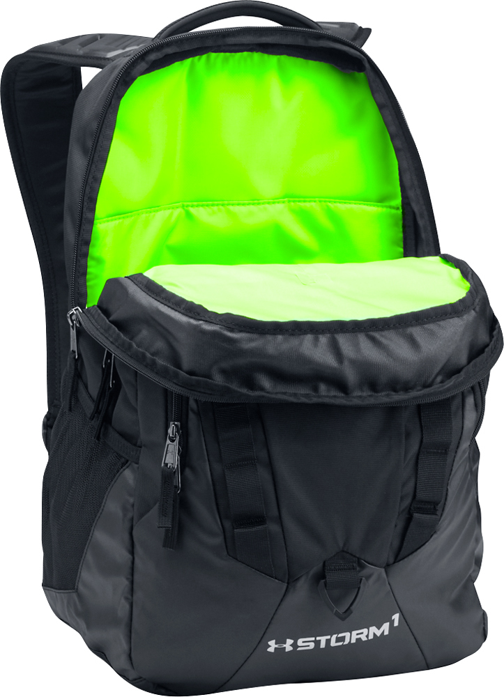 Under Armour Storm 1 Backpack Dark Gray/Black/Neon Green