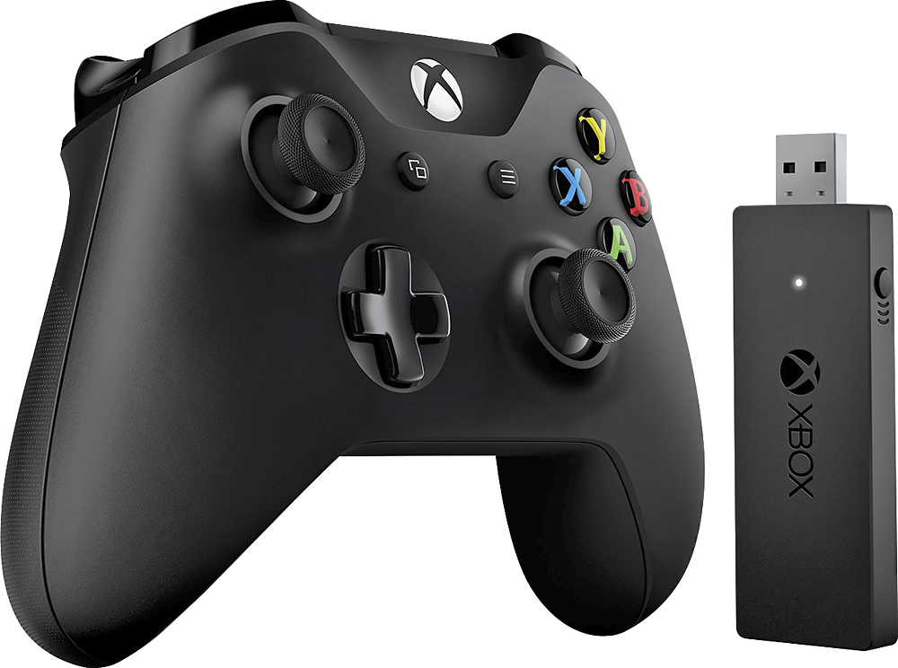Best Buy: Microsoft Xbox Gaming Controller with Wireless Adapter
