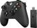Left. Microsoft - Xbox Gaming Controller with Wireless Adapter for Windows - Black.