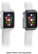 Angle Zoom. Modal™ - Bumper for Apple Watch® 38mm (2-Pack) - Space Gray/Clear.