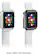Angle. Modal™ - Bumper for Apple Watch® 38mm (2-Pack) - Space Gray/Clear.