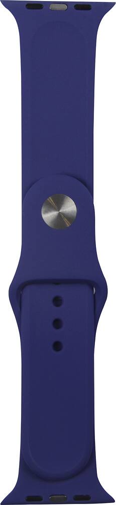 Angle. Apple - Silicone Watch Band for Apple Watch ® 42mm - Navy Blue.