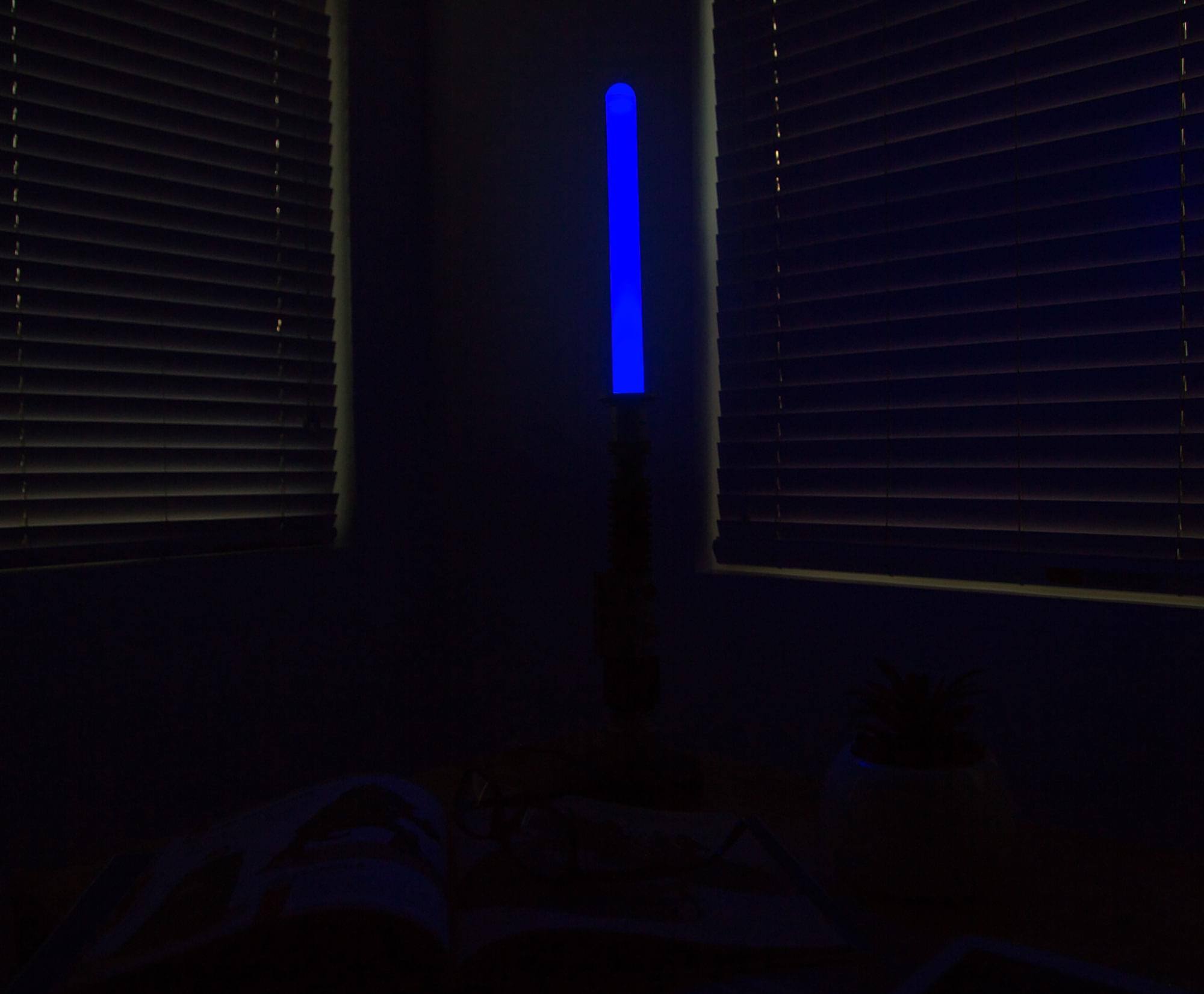 Alt View 4. Ukonic - Star Wars Obi-Wan Kenobi Blue Lightsaber Desktop LED Mood Light | 24 Inches - Blue.