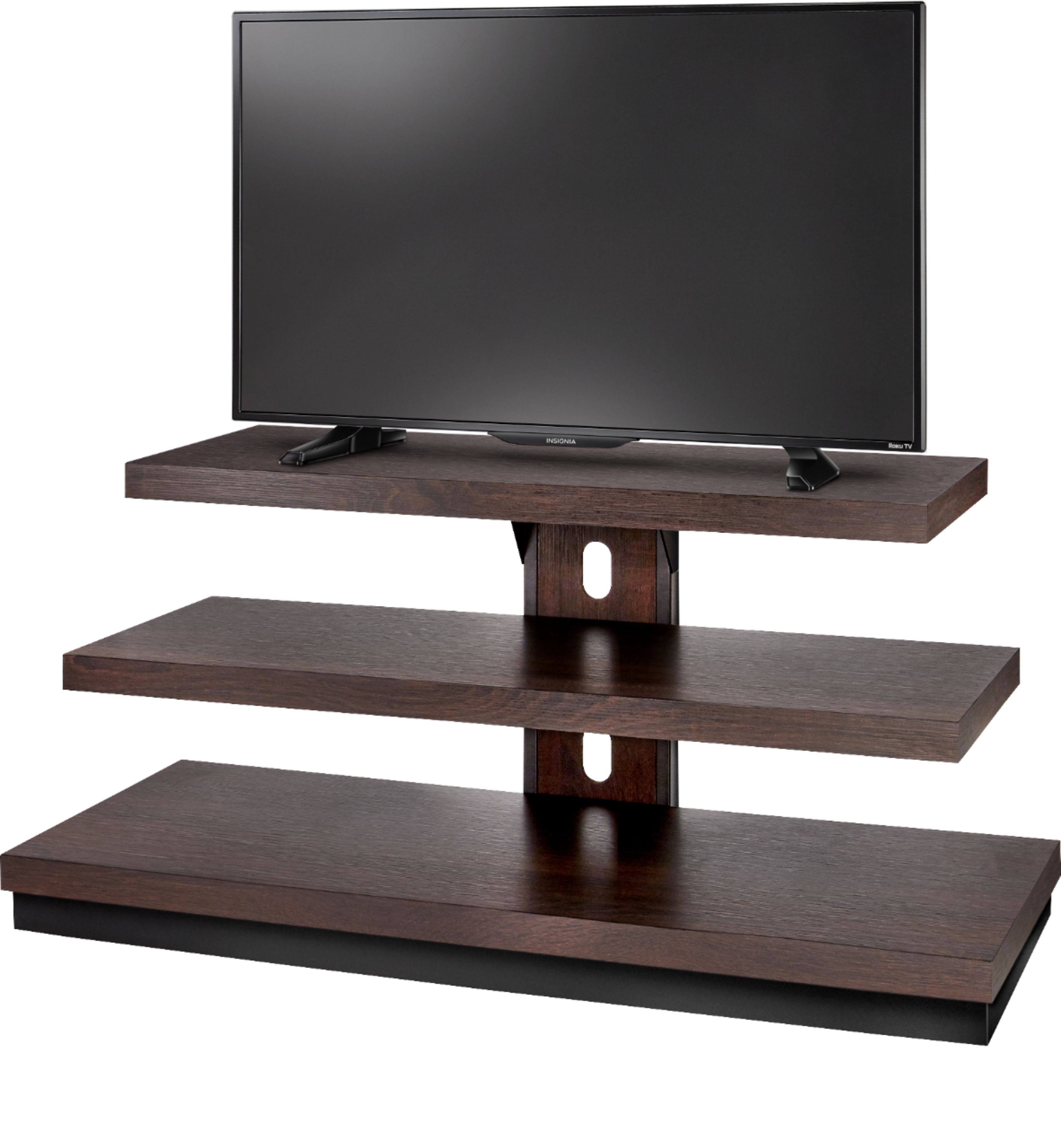 3-in-1 Insignia Dark Brown TV Stand