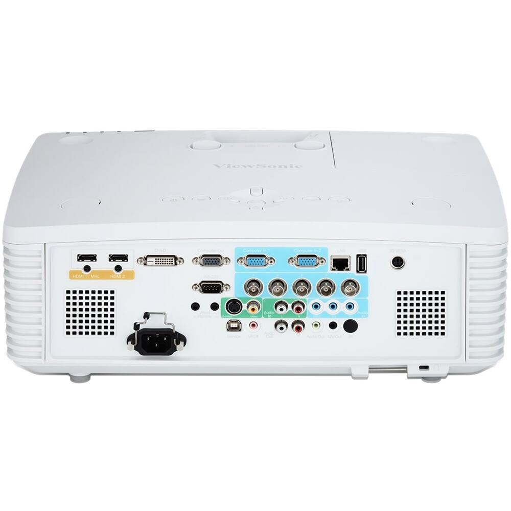 Back View: ViewSonic - XGA DLP Projector - White