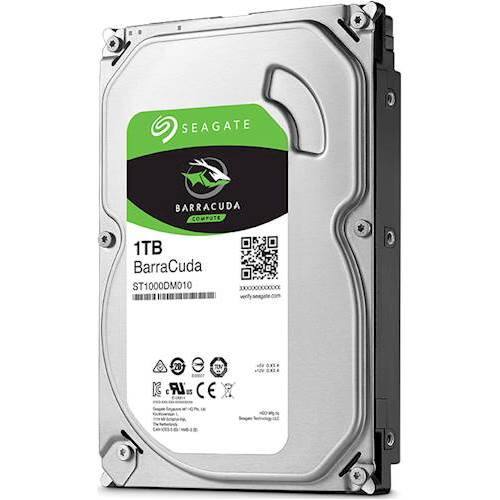 Alt View 11. Seagate - Barracuda 1TB Internal SATA Hard Drive for Desktops - Silver.