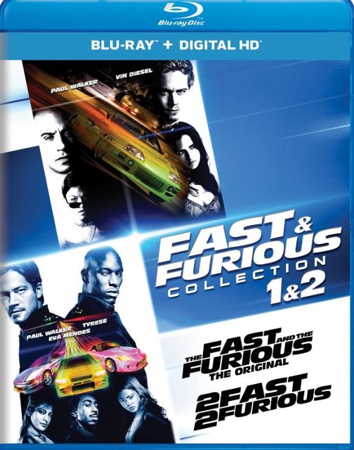 Front Standard. Fast and Furious Collection: 1 and 2 [Includes Digital Copy] [Blu-ray] [2 Discs].