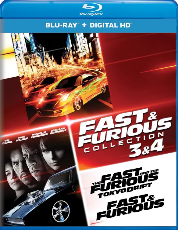  Fast and Furious Collection: 3 and 4 [Includes Digital Copy] [Blu-ray] [2 Discs]