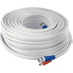 Front Zoom. Swann - 100' BNC Video/Power Camera Extension Cable - White.