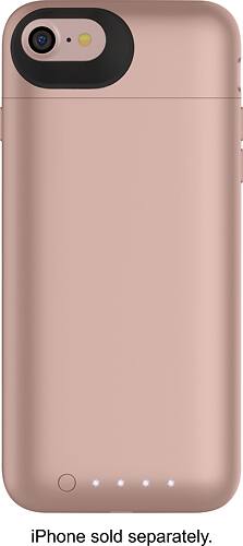 mophie - Juice Pack External Battery Case with Wireless Charging for Apple® iPhone® 8 - Rose Gold - Larger Front